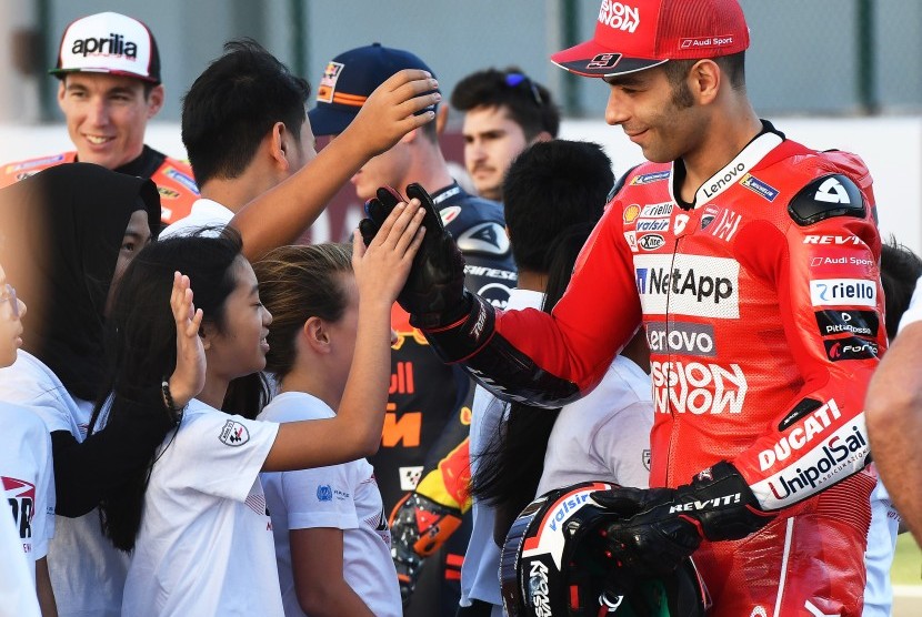 Danilo Petrucci merebut kemenangan pertama Ducati di Sirkuit Le Mans Grand Prix (GP) Prancis, Ahad (11/10) (Foto: Danilo Petrucci)