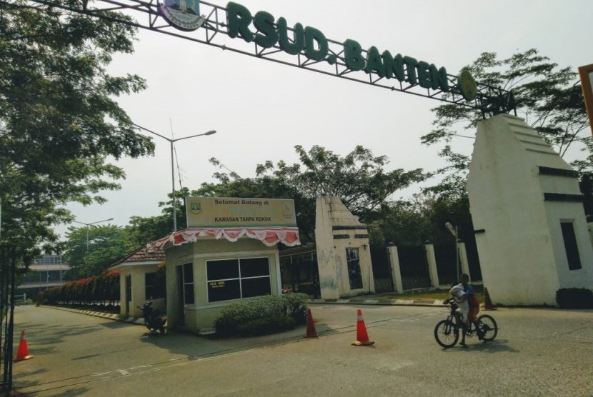 Rumah Sakit Umum Daerah (RSUD) Banten, Kota Serang, Banten, Ahad (4/8). 