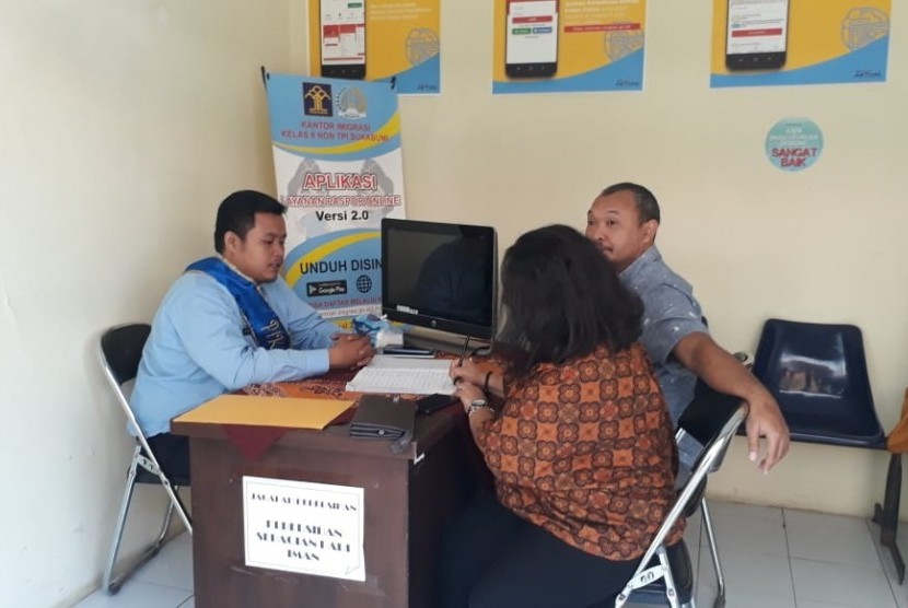 Kantor Imigrasi Kelas II Non TPI Sukabumi mengembangkan layanan paspor ramah HAM dan memberikan layanan helpdesk atau pojok digital, Selasa (6/8).
