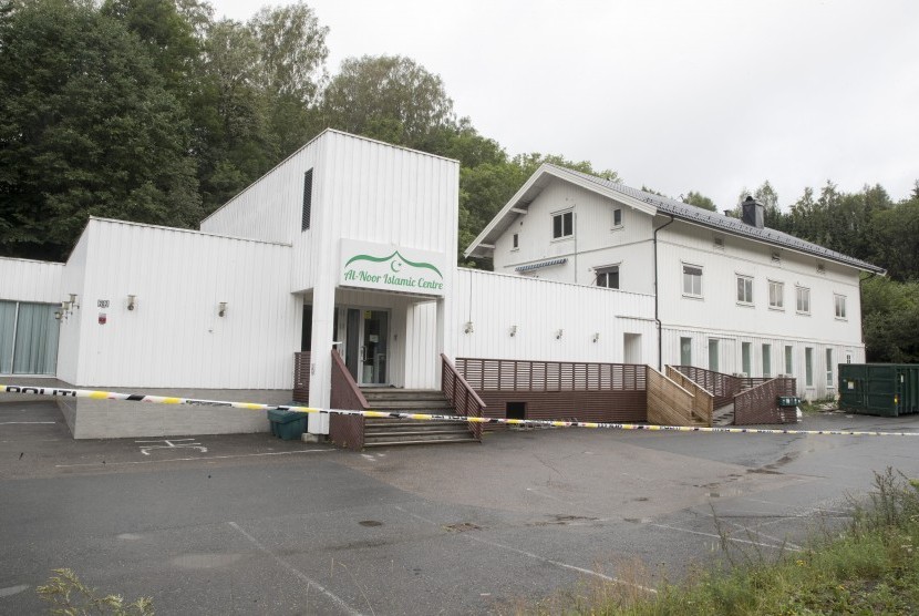 Masjid di Norwegia Ditutup Karena Covid-19 . Foto ilustrasi: Masjid pusat Islam Al-Noor di Baerum, Norwegia, 11 Agustus 2019.