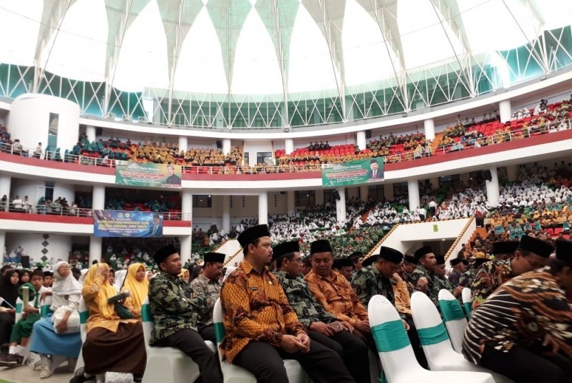 Ribuan siswa mengikuti Kompetisi Sains Madrasah (KSM) se-Jawa Timur di Universitas Islam Malang (Unisma), Rabu (14/8). 