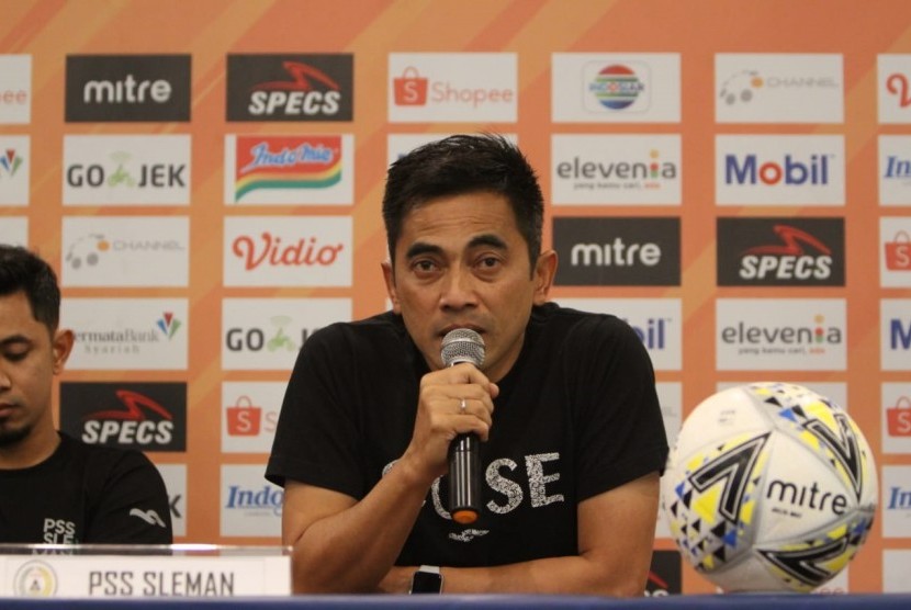 Pelatih PS Sleman, Seto Nurdiantoro. 