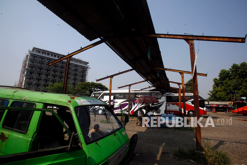 Suasana Terminal Bus Bubulak yang tidak terawat di Kota Bogor, Jawa Barat, Senin (9/9/2019).