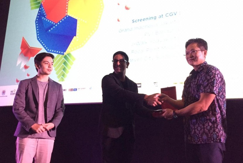 Konferensi pers Korea Indonesia Film Festival (KIFF) 2019 di CGV Grand Indonesia, Jakarta, Kamis (3/10). 