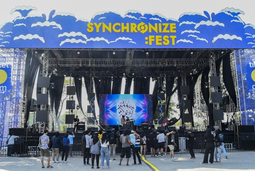 Synchronize Fest 2019 di Gambir Expo, Kemayoran, Jakarta, Ahad (6/10/2019). Tahun ini, Synchronize Fest akan kembali digelar secara luring.