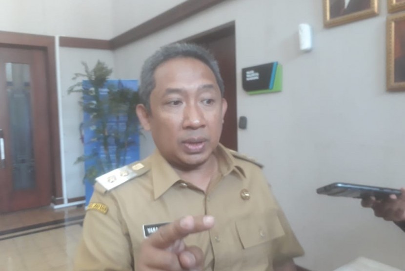 Wakil Wali Kota Bandung, Yana Mulyana menanggapi rilis ADB tentang Kota Bandung sebagai kota termacet di Indonesia, Senin (7/10). 