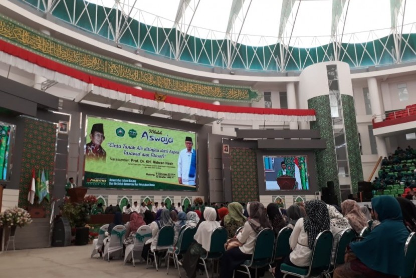 Aliansi Dosen Nahada-NU (ADN) mendeklrasikan sejumlah poin dalam mempertahankan kedaulatan dan keutuhan NKRI di Universitas Islam Malang (Unisma), Rabu (9/10).