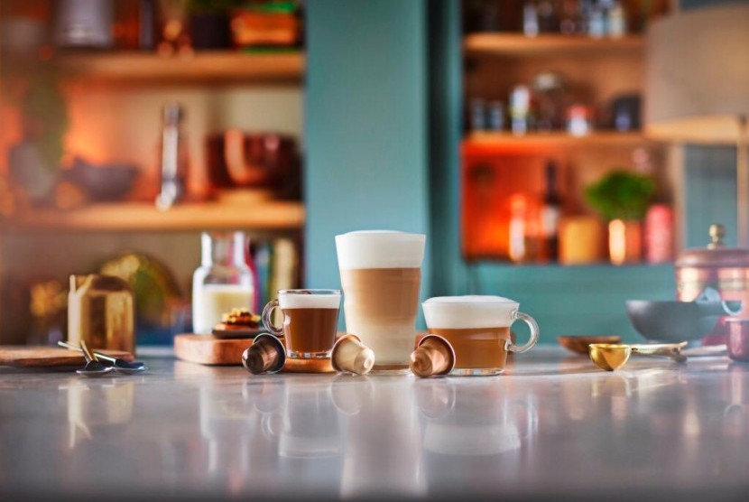 Coffee Masterclass ajarkan cara membuat kopi susu dengan resep-resep terbaik, acara digelar di Nespresso Boutique, Plaza Indonesia, Jakarta Pusat, Kamis (17/8). 