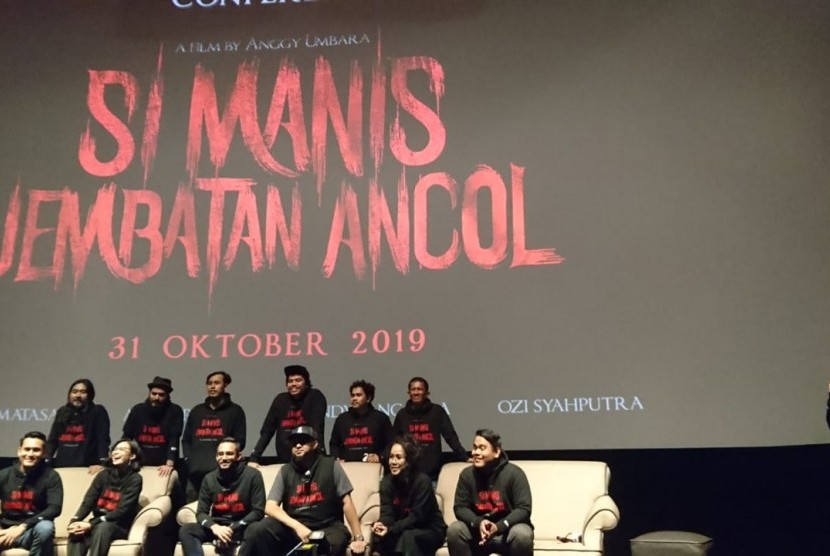 Peluncuran official trailer fim  'Si Manis Jembatan Ancol di Jakarta Selatan, Kamis (31/10).