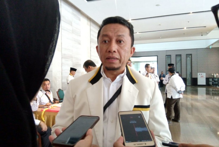 Mantan Presiden PKS, Tifatul Sembiring menghadiri Rakornas PKS di Hotel Bidakara, Tebet, Jakarta Selatan, Kamis (14/11).
