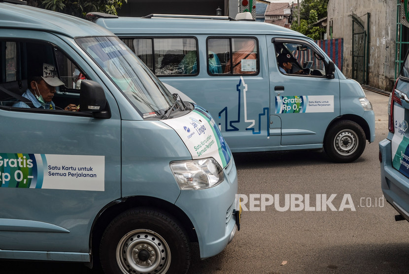 Jak Lingko salah satu kendaraan solusi kemacetan Pemprov DKI.