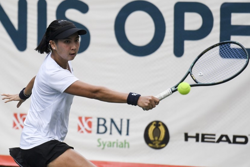 Petenis putri Indonesia Aldila Sutjiadi akan melakoni laga pertama tenis Indonesia di SEA Games 2019.