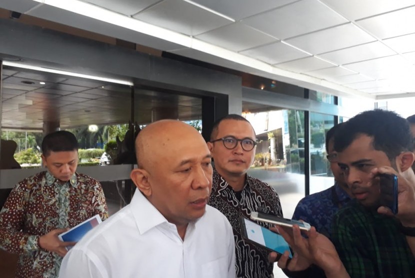 Menteri Koperasi dan UMKM Teten Masduki bertemu Menteri BUMN Erick Thohir di Kantor Kementerian BUMN, Jakarta, Kamis (5/12).