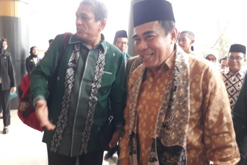 Menteri Agama RI Fachrul Razi menghadiri Silaknas ke 29 ICMI di Auditorium Universitas Negeri Padang, Sabtu (7/12).