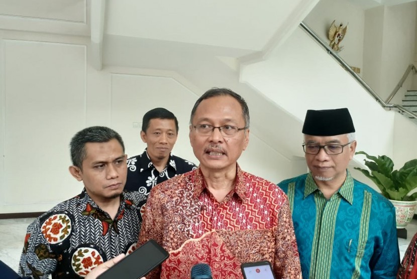 Rektor UIN Maulana Malik Ibrahim Malang, Abdul Haris dan jajaran menemui Wakil Presiden KH Ma