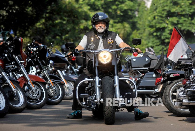 Anggota Komunitas Motor Harley Davidson berkonvoi melintas di kawasan Parkir Timur Senayan, Jakarta Pusat (ilustrasi).