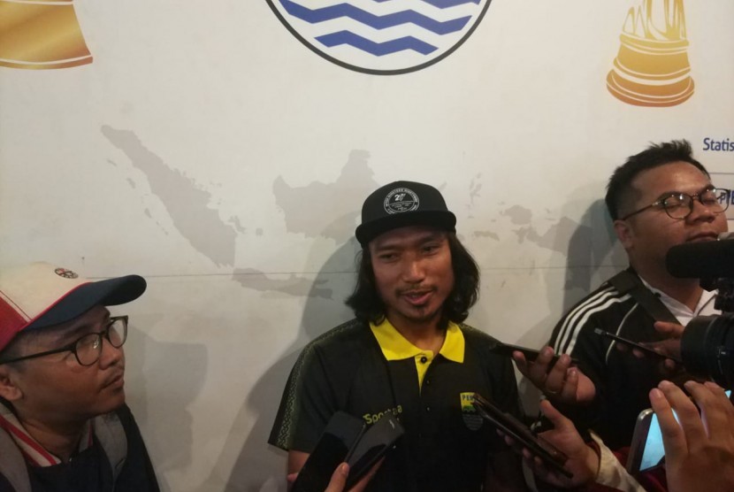 Mantan pemain Persib Bandung, Hariono di Graha Persib, Jalan Sulanjana, Kota Bandung, Senin (23/12).