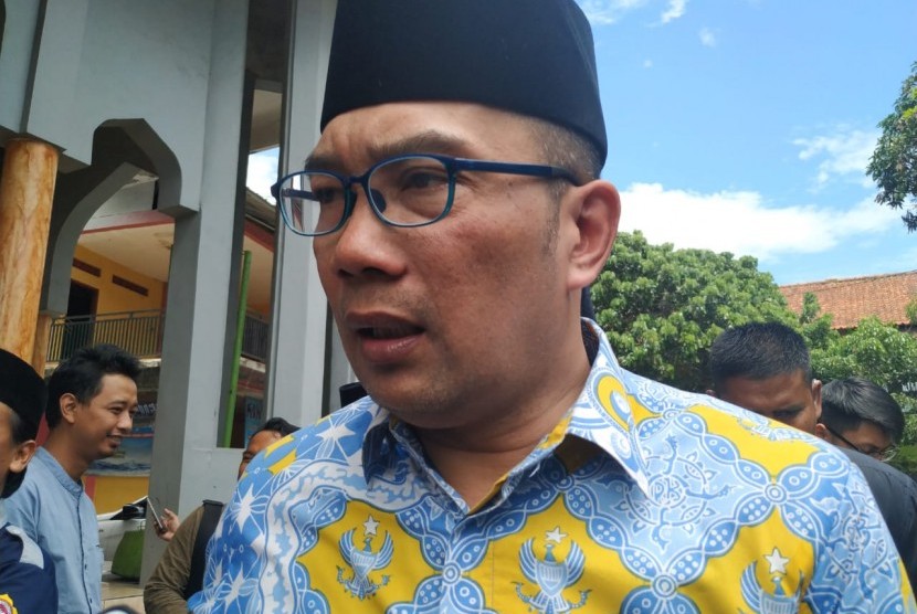 Gubernur Jabar Ridwan Kamil, saat mengunjungi Pesantren Nur Assa