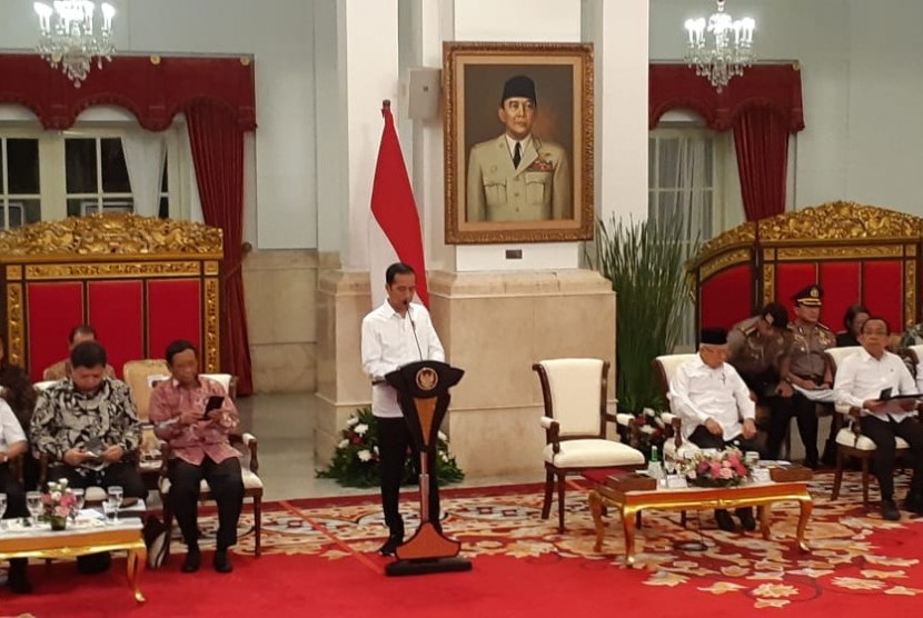 Presiden Jokowi memimpin sidang kabinet (ilustrasi)