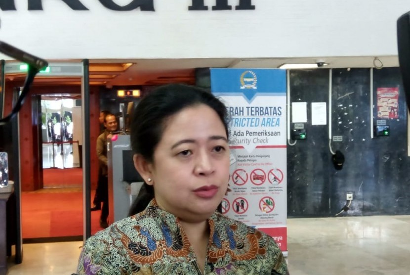 Ketua DPP Bidang Politik dan Keamanan PDIP, Puan Maharani di Gedung Nusantara III, Kompleks Parlemen, Jakarta, Senin (24/2).