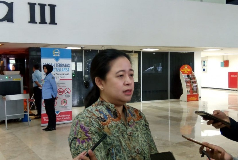 Ketua DPP Bidang Politik dan Keamanan PDIP Puan Maharani di Gedung Nusantara III, Kompleks Parlemen, Jakarta, Senin (24/2).