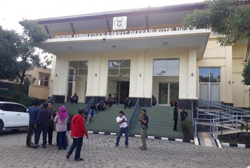 Suasana gedung DPRD Kota Depok di Kelurahan Jatimulya, Kecamatan Cilodong.