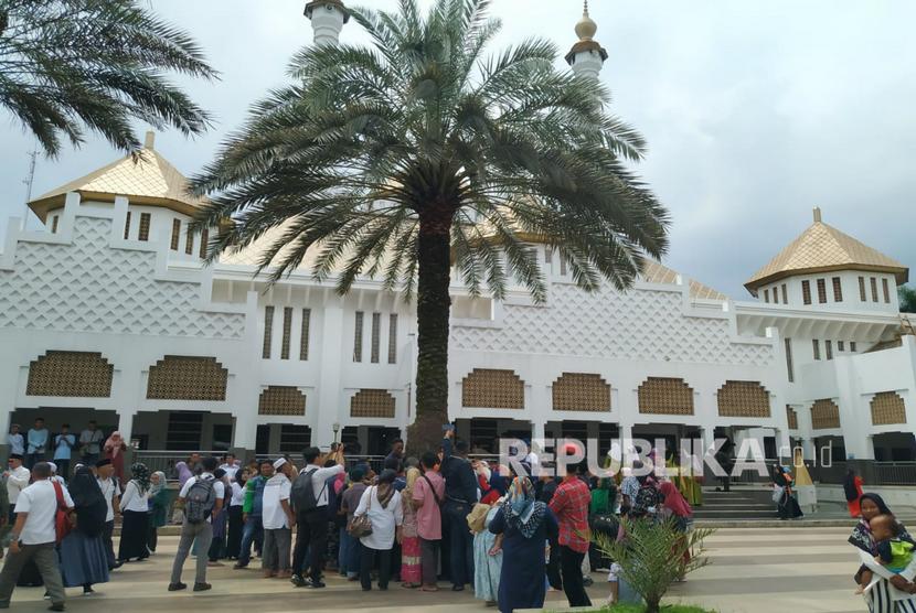 Tasikmalaya mencegah terjadinya kerumunan di Masjid Agung. Ilustrasi Masjid Agung Tasimalaya 