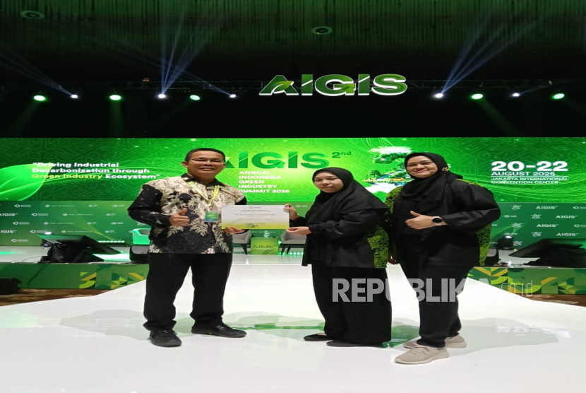 2nd Annual Indonesia Green Industry Summit (AIGIS) 2025 yang digelar di Jakarta International Convention Center (JICC).