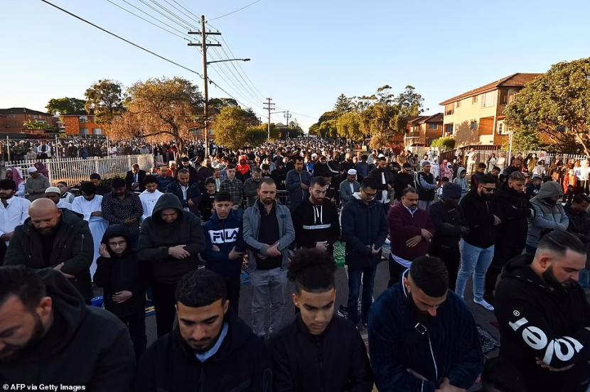50 ribu umat Muslim berbondong-bondong memenuhi Masjid Lakemba di barat daya Sydney pada Isul Fitri 2021