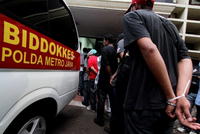 99 pelaku bentrok Cengkareng  diamakankan di Polda Metro Jaya