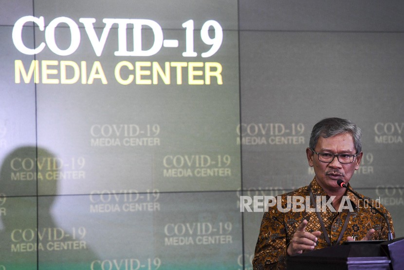 Sekretaris Direktorat Jenderal Pencegahan dan Pengendalian Penyakit Kemenkes Achmad Yurianto yang juga juru bicara pemerintah untuk penanganan virus Corona memberikan keterangan pers di Gedung Bina Graha, Kompleks Istana Kepresidenan, Jakarta, Kamis (5/3/2020).
