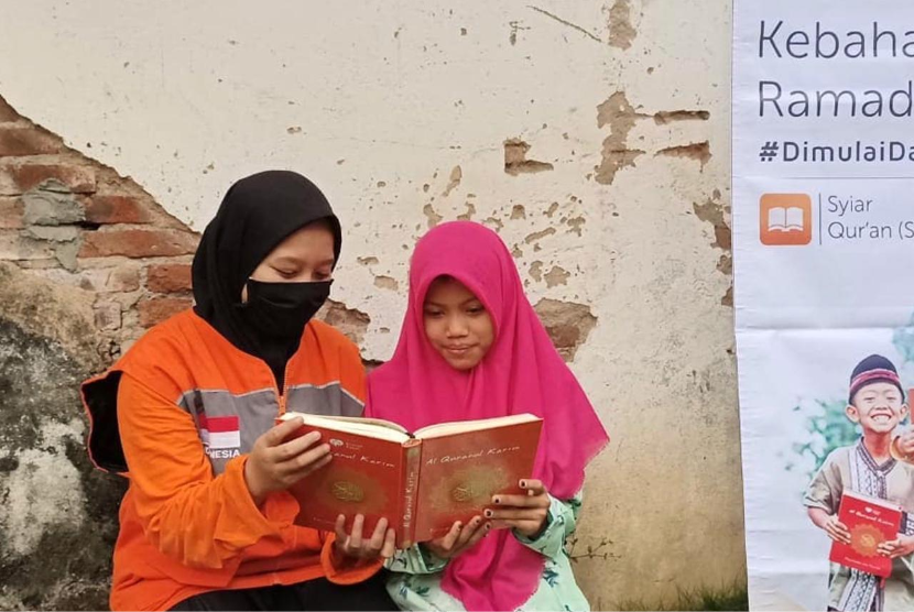 Bertempat di Masjid Baiturrohman, Kelurahan Gayam, Kecamatan Mojoroto Rumah Zakat kembali menyalurkan program Syiar Quran.