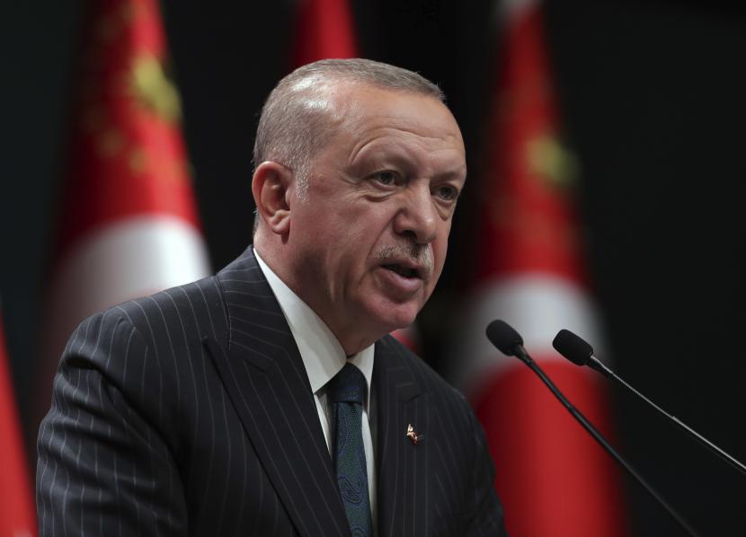 Presiden Turki Recep Tayyip Erdogan menegaskan Turki tak takut siapapun.