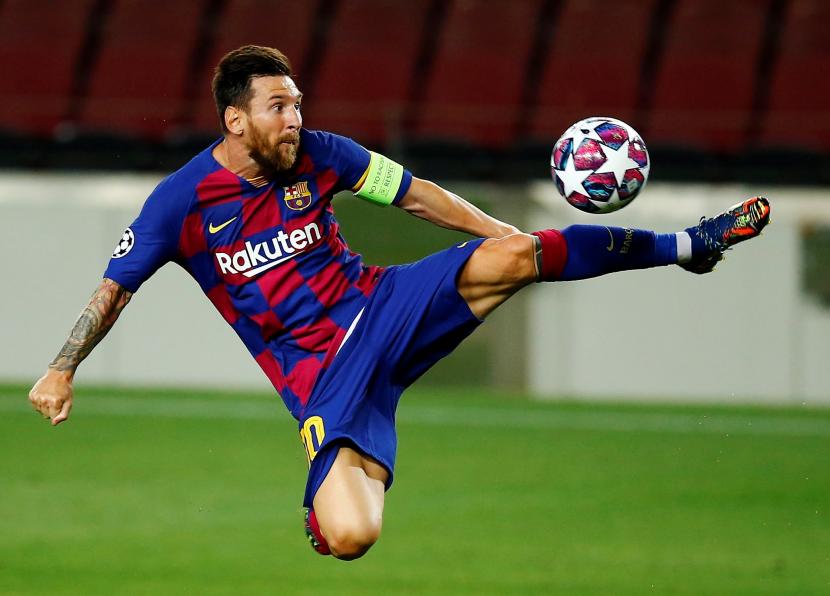 Bintang Barcelona Lionel Messi.