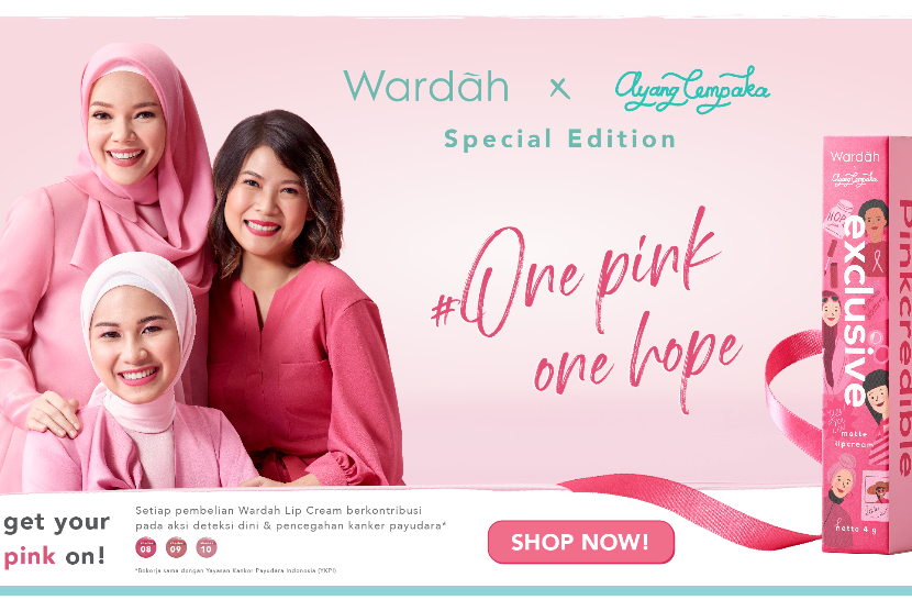  Kampanye #OnePinkOneHope Wardah merupakan sebuah kampanye yang bertujuan meningkatkan awareness masyarakat khususnya perempuan Indonesia akan kanker payudara.