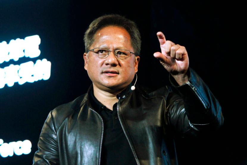 Pendiri sekaligus CEO Nvidia, Jensen Huang. Pelaku kejahatan siber mencatut raksasa chip AS Nvidia untuk mengecoh korban.
