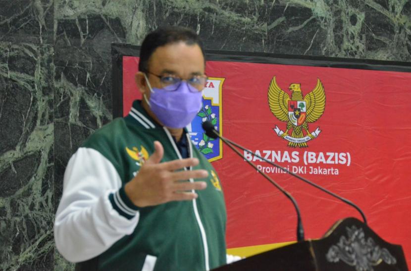 Gubernur DKI Jakarta Anies Baswedan. Anies memenuhi panggilan Polda Metro Jaya, Selasa (17/11) pagi.