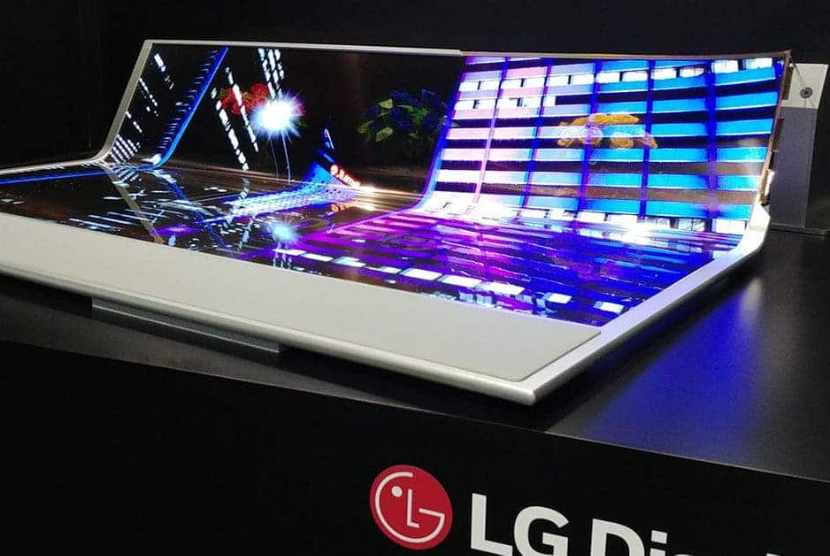 LG ajukan paten layar laptop gulung.