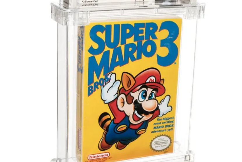 Kaset gim Super Mario 3 yang masih belum dibuka kemasannya meraih nilai fantastis saat dilelang.