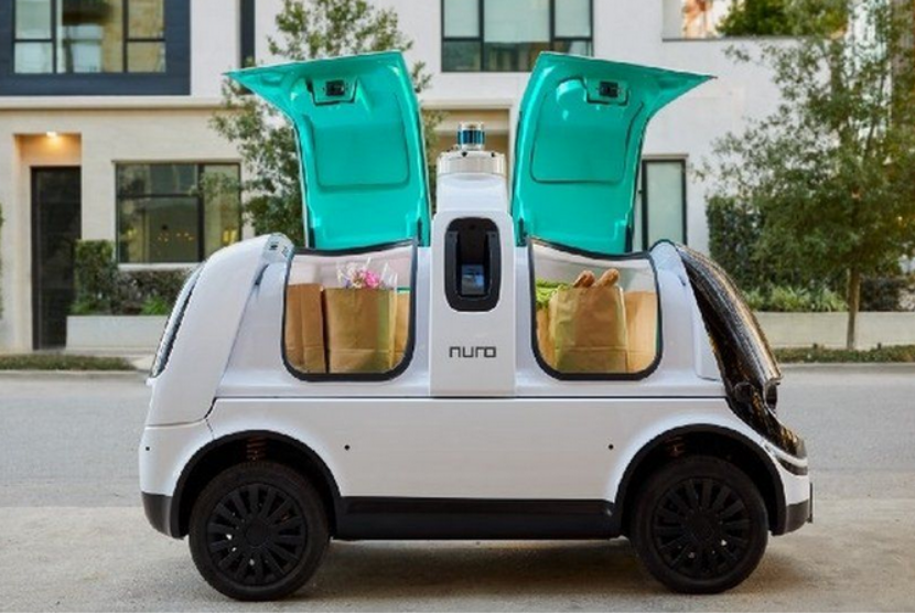 Mobil otonom Nuro mendapat izin untuk dipakai mengantarkan barang kepada pelanggan di California, AS.