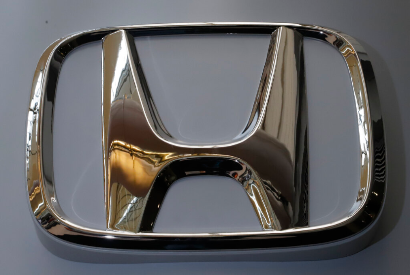 Logo Honda.  Kerja sama Honda-LG dilakukan untuk memenuhi kebutuhan kendaraan listrik Amerika Utara. Ilustrasi.