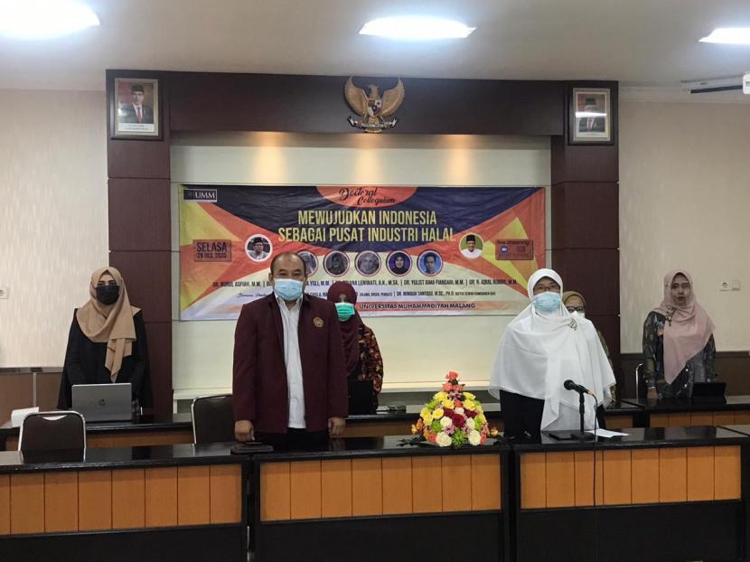 Universitas Muhammadiyah Malang (UMM) mengadakan kegiatan Doctoral Colloquium bertemakan Mewujudkan Indonesia sebagai Pusat Industri Halal.
