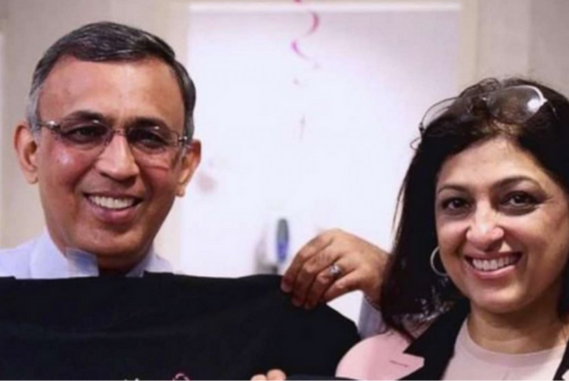 Dokter ahli onkologi yang berbasis di Arkansas, AS, dr Omar Atiq dan istrinya Mehreen. Keduanya sepakat membebaskan tagihan biaya perawatan pasiennya di Arkansas Cancer Clinic. .