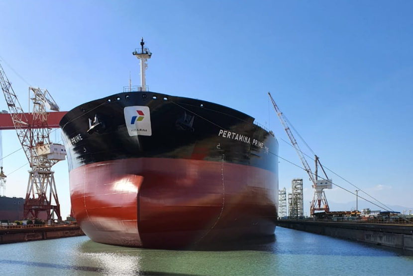 Pertamina luncurkan kapal baru VLCC (Very Large Crude Carrier) berkapasitas dua juta barel yang diberi nama “PERTAMINA PRIME”.