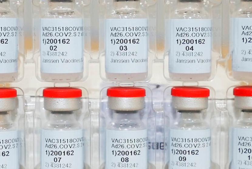 India Setujui Penggunaan Vaksin Johnson & Johnson. Vial vaksin Johnson & Johnson