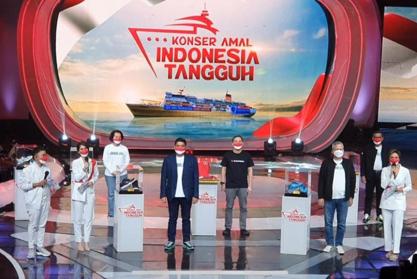  Konser amal bertajuk “Konser Amal Indonesia Tangguh” digelar untuk Kapal Isolasi Terapung yang diinisiasi Kementerian BUMN dan Kemenhub.