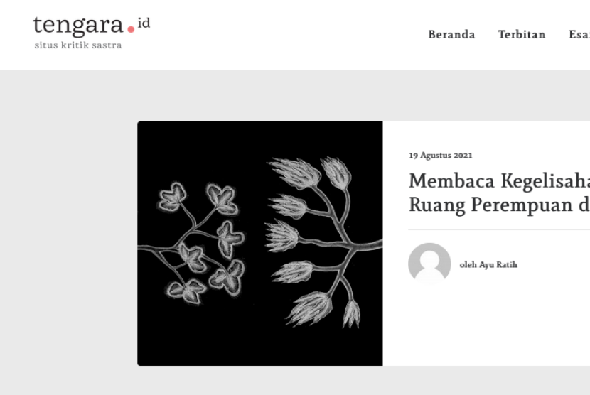 Tengara.id, situs kritik sastra milik Dewan Kesenian Jakarta.