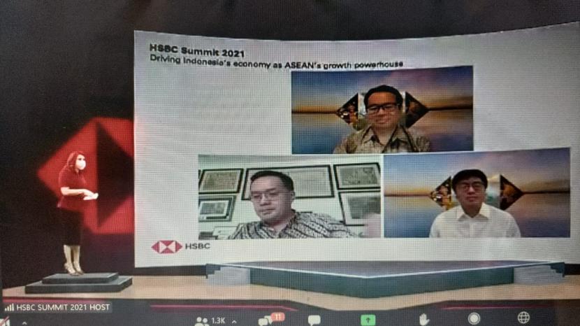 Acara Virtual Press Conference HSBC Summit 2021 ‘Driving Indonesia’s Economy as ASEAN’s Growth Powerhouse’. 