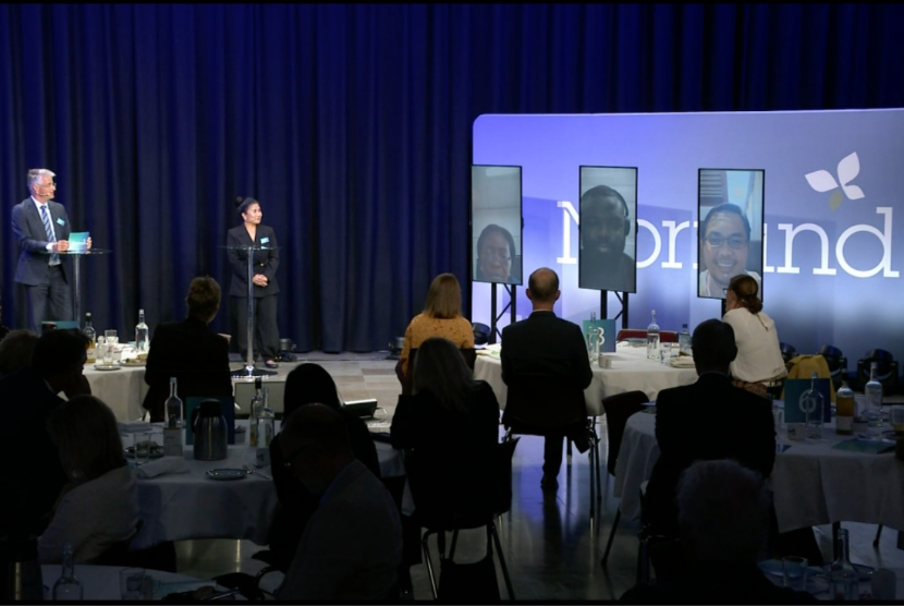 Konferensi Virtual Norfund “Bridging The Gap 2021”, Oslo - Norwegia, Selasa  (31/8) - Erik Sandersen (Norfund), Fay Chetna (Norfund), Iyinoluwa Aboyeji (Flutterwave) Ruth Zaipuna (NMB Bank Plc.,) Andi Taufan Garuda (Amartha). Norfund “Bridging the Gap to Protect and Create Jobs” 2021 merupakan konferensi virtual Internasional yang berfokus untuk menjembatani kesenjangan lapangan pekerjaan dalam sektor formal dan informal terutama di Asia dan Afrika.