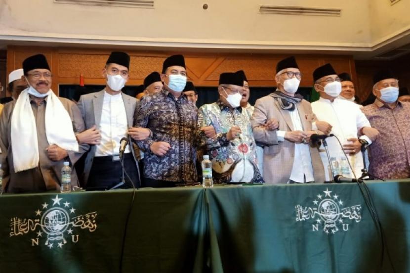 Jajaran Tanfidziyah dan Syuriah Pengurus Besar Nahdlatul Ulama, di Jakarta, Selasa (812),  sepakati pelaksanaan Muktamar ke-34 di Lampung 23-25 Desember mendatang..  